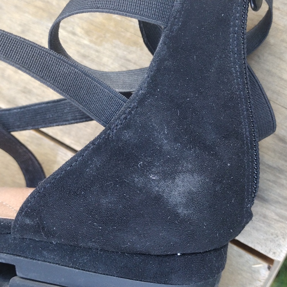 Torrid Black Flats With Strappy And Pointed Toe Size 9 Wide - Picture 9 of 10
